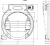 Abus Rahmenschloss Amparo 4650X NR ohne Halter schwarz 