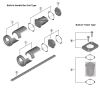 Shimano Elektrischer Verteiler EW-RS910H Di2 2xE-Tube Port Rahmen&Lenkertyp Box 